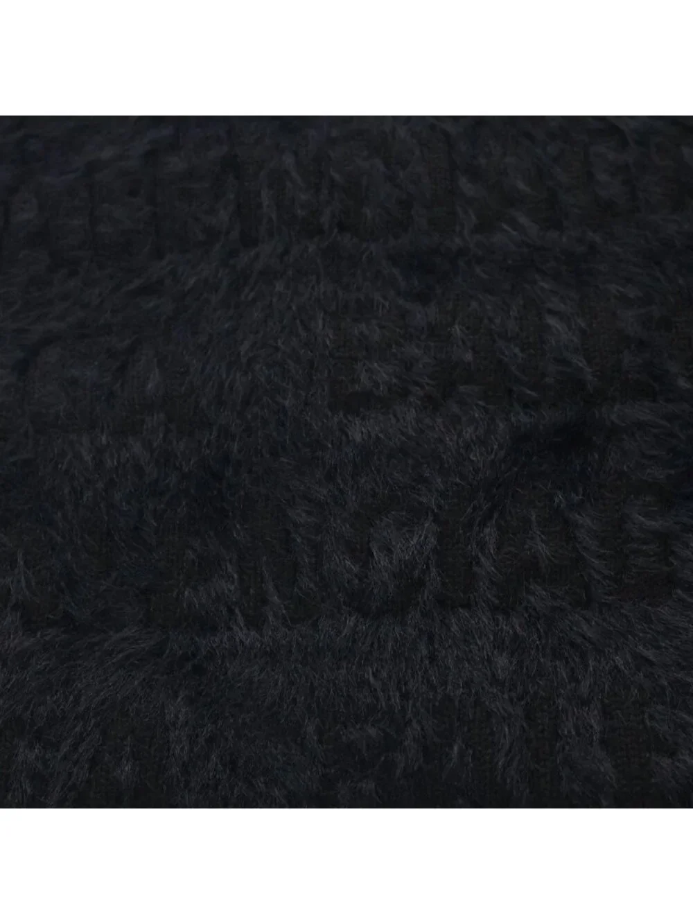 Balenciaga Scarf Logo All Over Pattern Wool Black